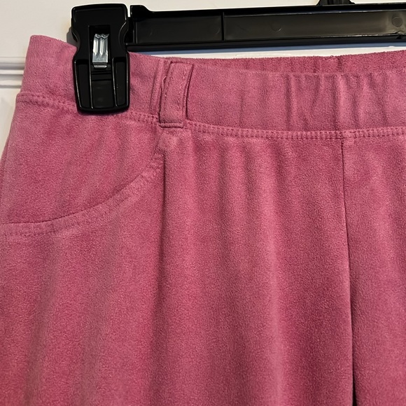 Pink polyester pants. Size Small - Picture 2 of 8